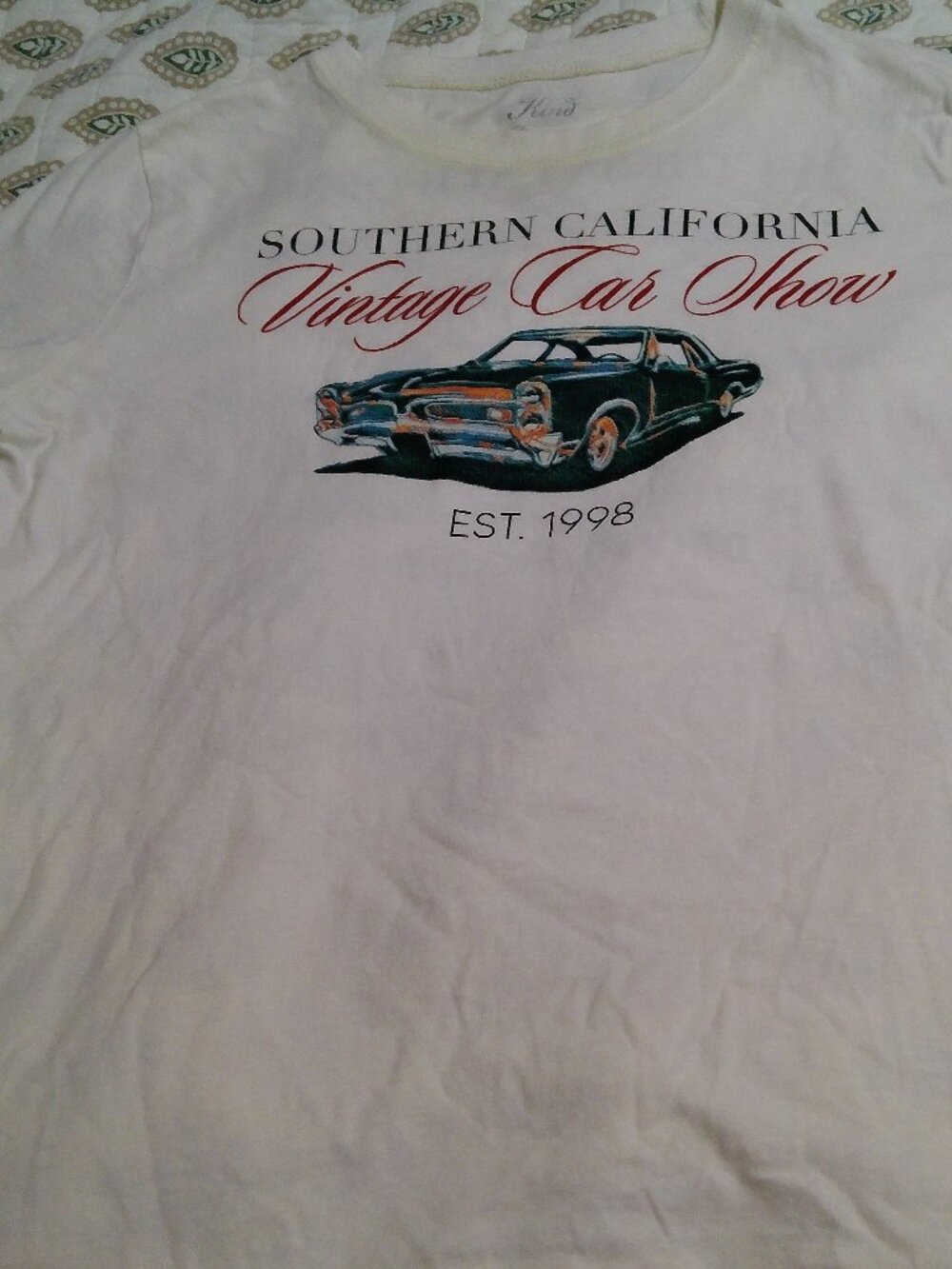 KIND REGARDS VINTAGE CAR SHOW T SHIRT SIZE LARGE GOOD CONDITION